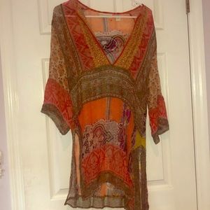 Patterned Beach Coverup